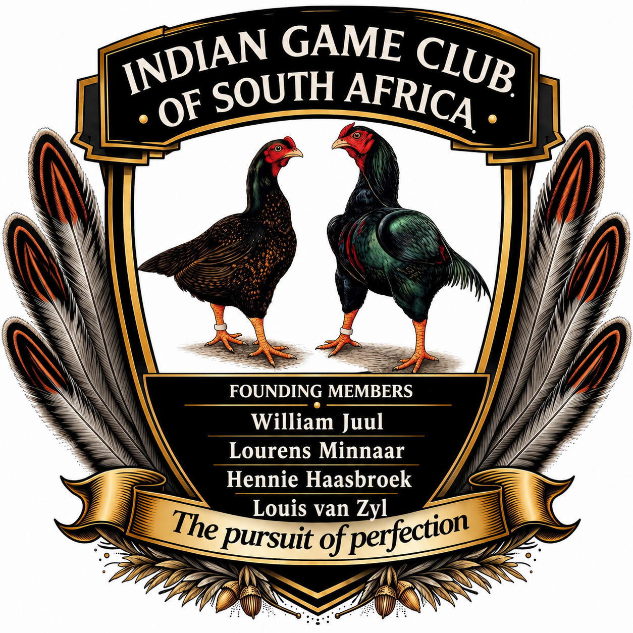 Indian Game Club of South Africa founding members crest