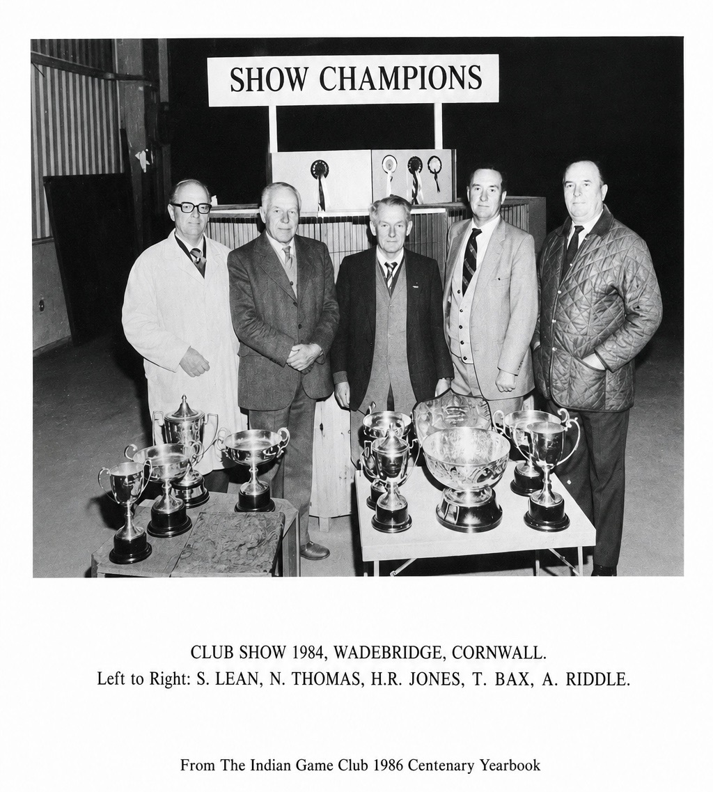 Show Champions at the 1984 Club Show, Wadebridge, Cornwall, with trophies